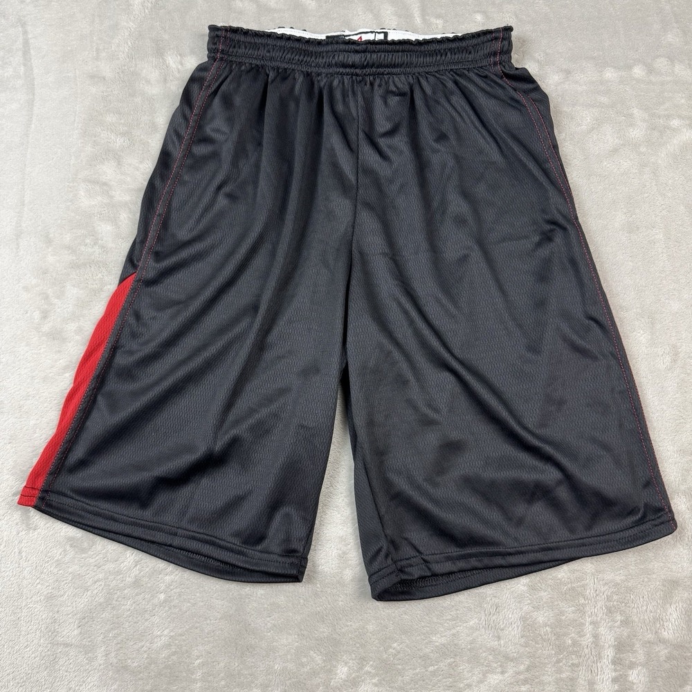 New Alleson Athletic Shorts Mens Small Black Elastic Drawstring Waist Sports - Picture 2 of 8
